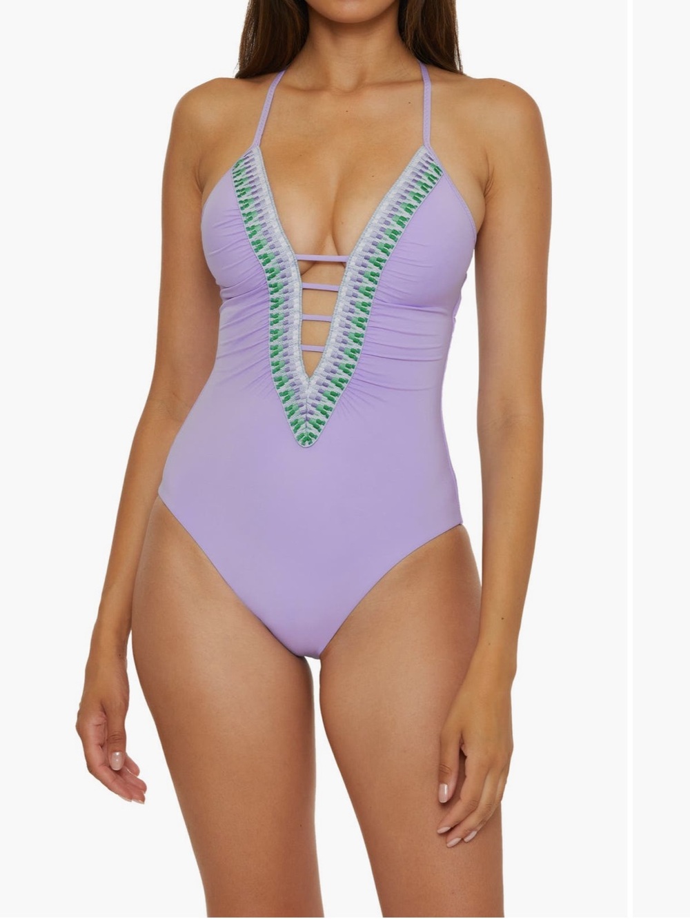 Becca fiesta plunge one piece suit